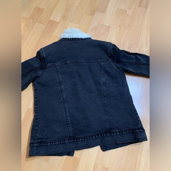 Pacsun Fur Denim Jacket - Picture 7 of 8